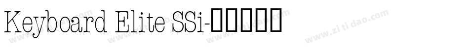 Keyboard Elite SSi字体转换